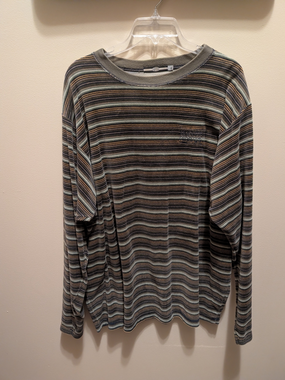 Men's Striped Long-Sleeve Crewneck Shirt - Marithé Girbaud François